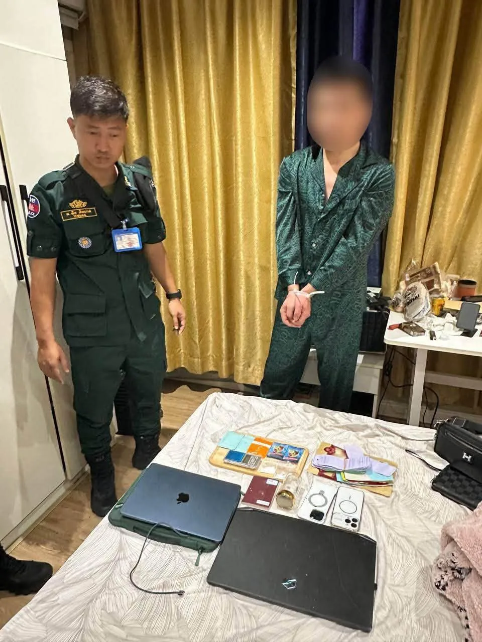 #西港警方破获网诈涉毒案逮捕35人 图片 4